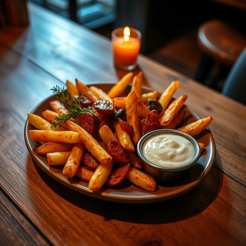 Crispy patatas bravas with smoky aioli